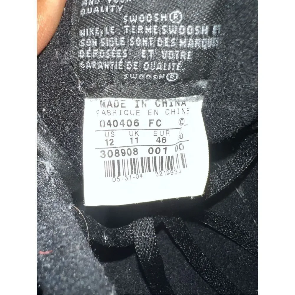Nike Delta Force LE Low Grey Black Size 12 Sneakers 308908-001